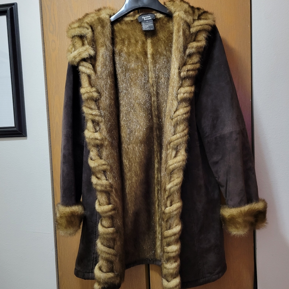 Dennis Basso Reversible Suede Coat